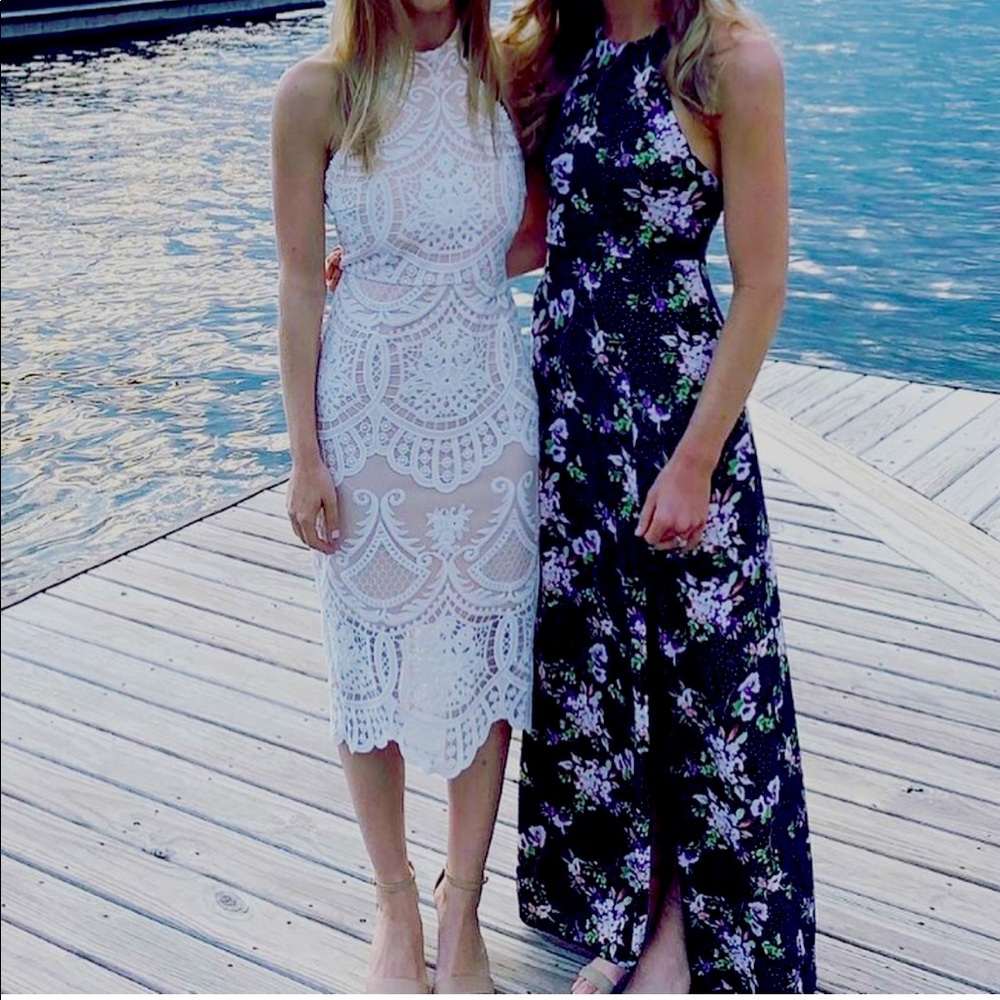 Beautiful flower maxi dress